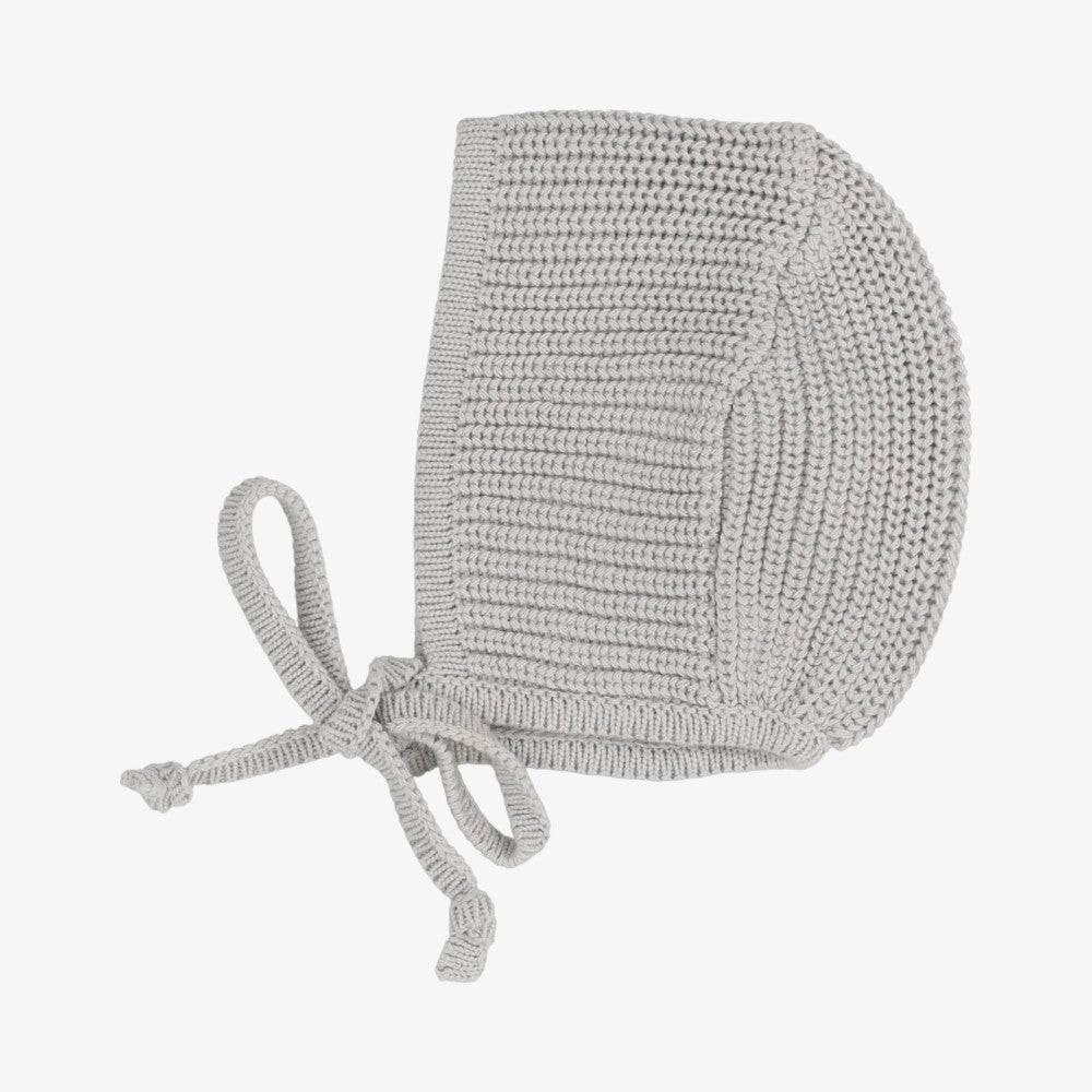 Chunky Knit Bonnet - Light Blue
