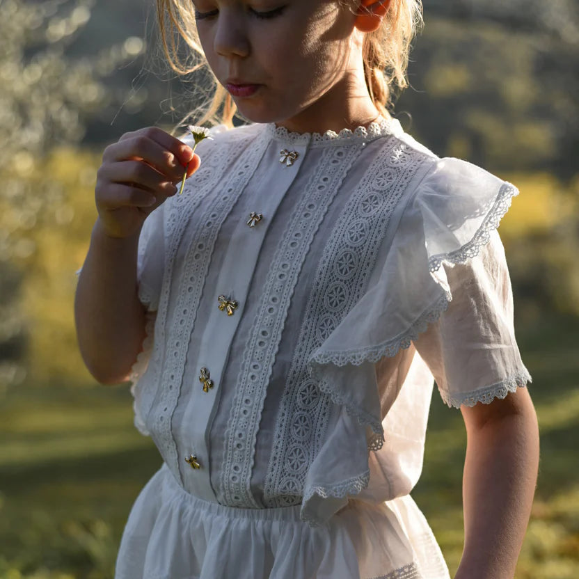 Maeve Top And Skirt - White