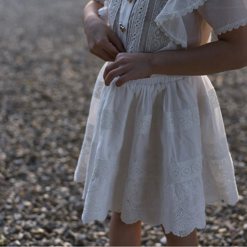 Maeve Top And Skirt - White