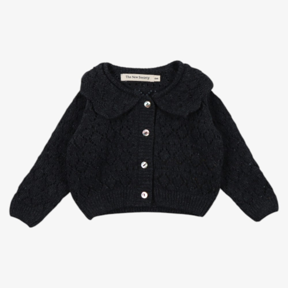 Luna Romper And Cardigan - Dark Grey
