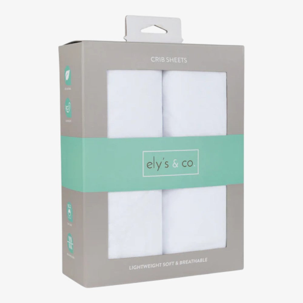 Crib Sheet 2Pack - White