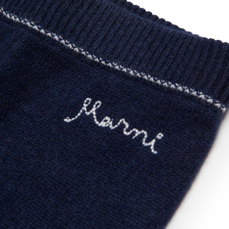 Logo Knit Pants - Navy