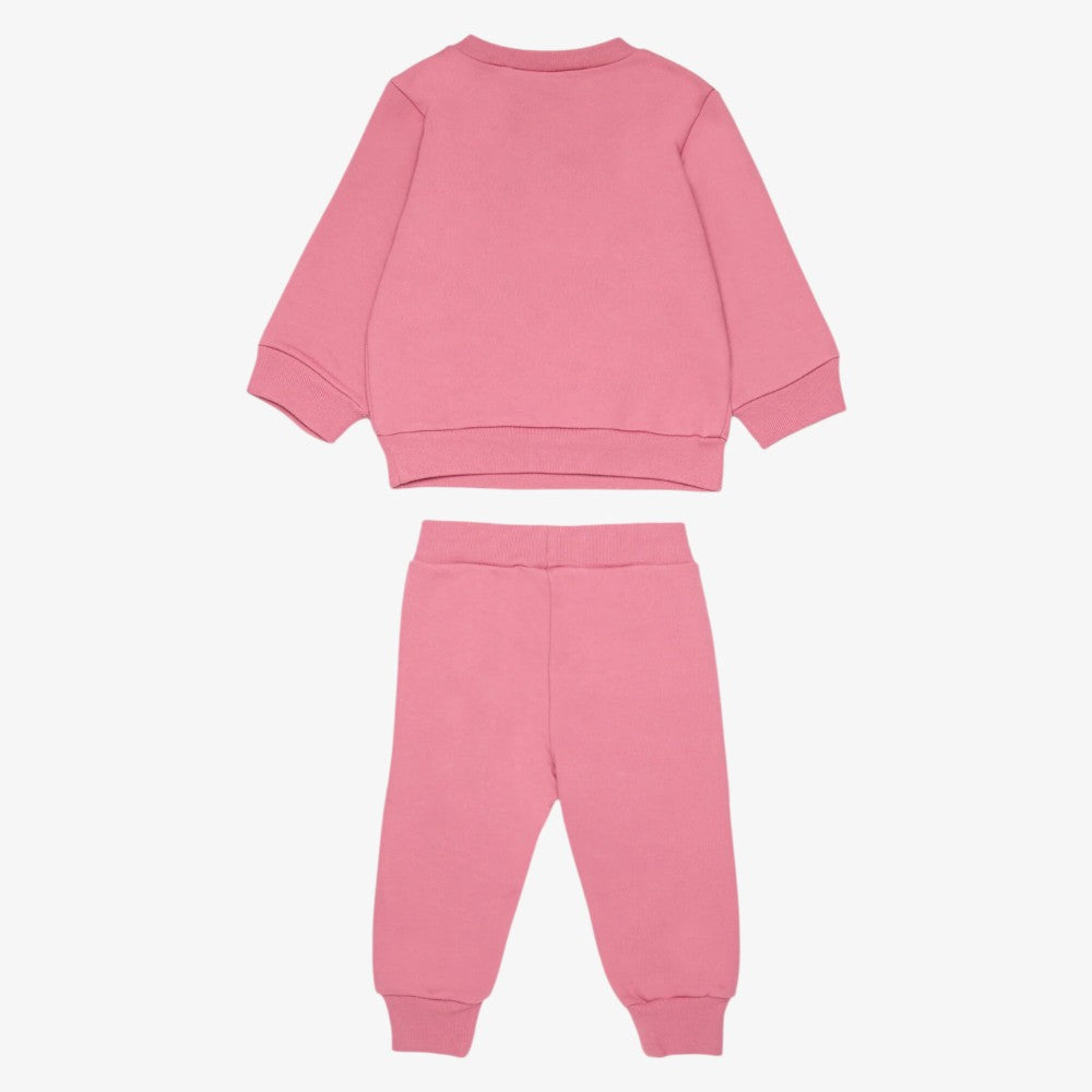 Logo Sweatshirt And Sweatpants - Pink