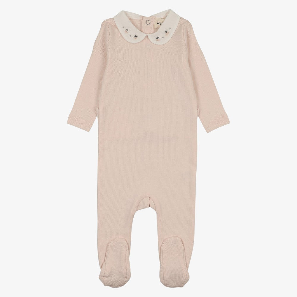 Collar Footie - Blush