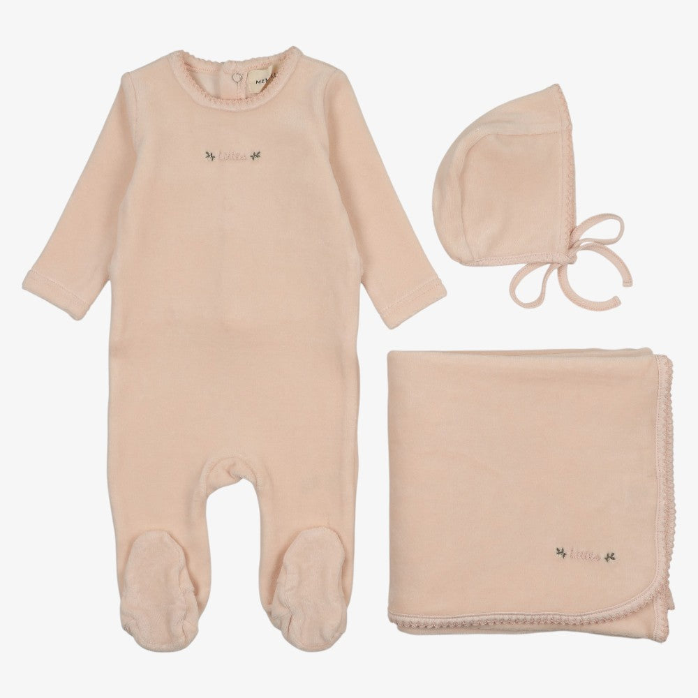 Velour Wrap Take Me Home Set - Baby Blush