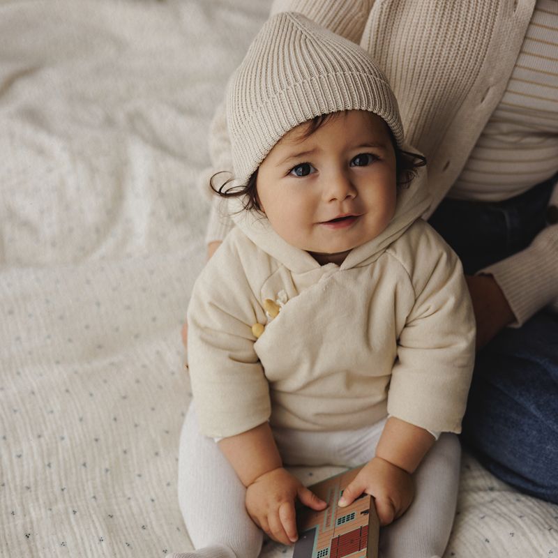 Corduroy Jacket And Hat - Stone