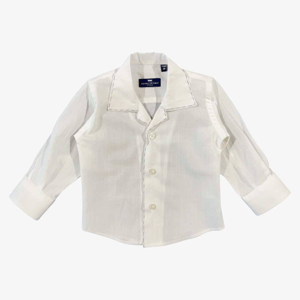 Shirt - White & Royal