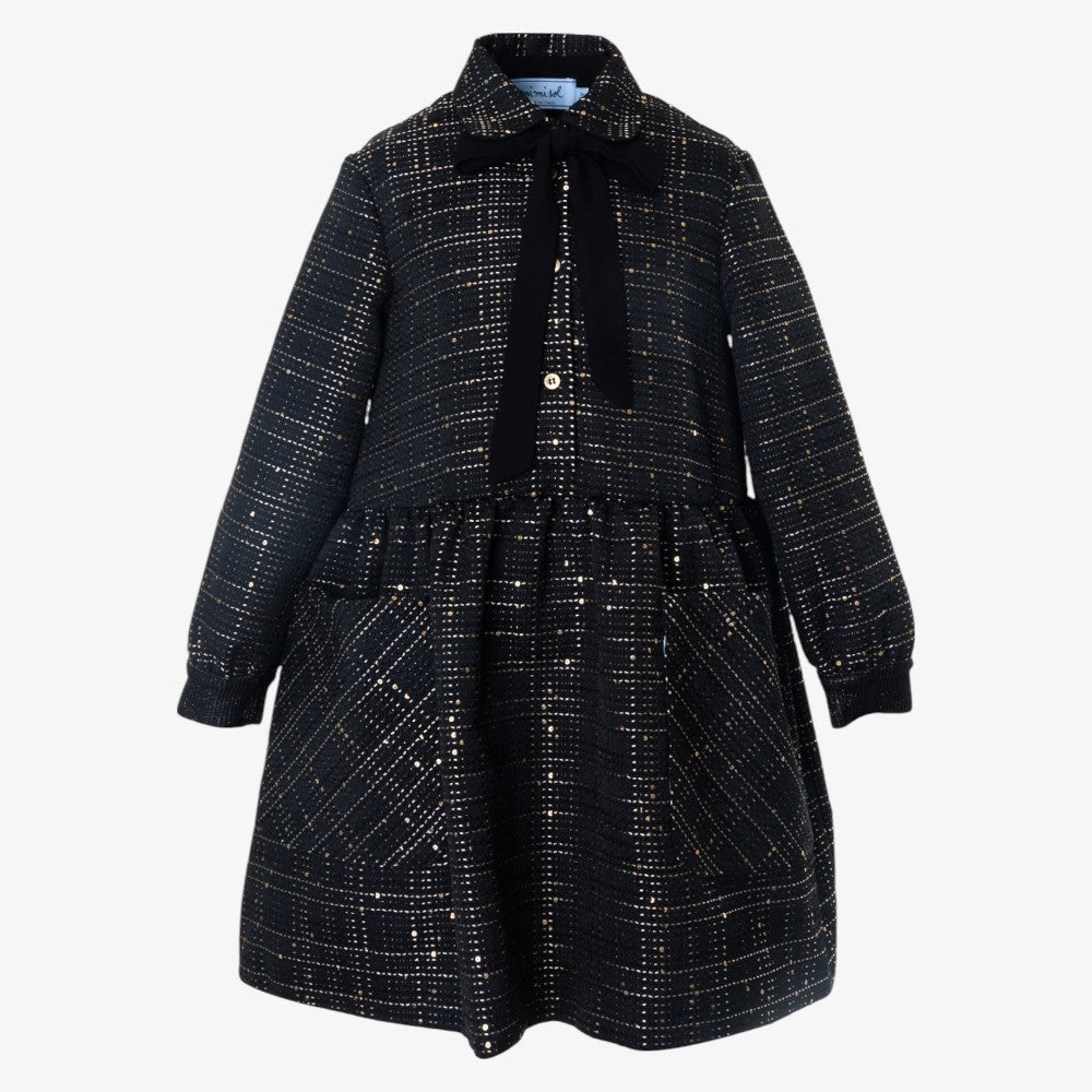 Bow Embellished Dress - Black