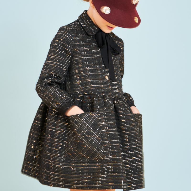 Bow Embellished Dress - Black