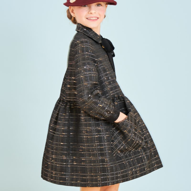 Bow Embellished Dress - Black