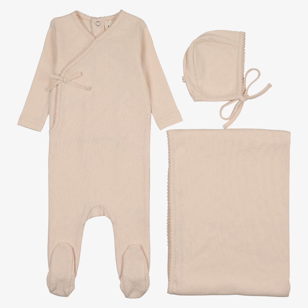 Pointelle Take Me Home Set - Light Pink