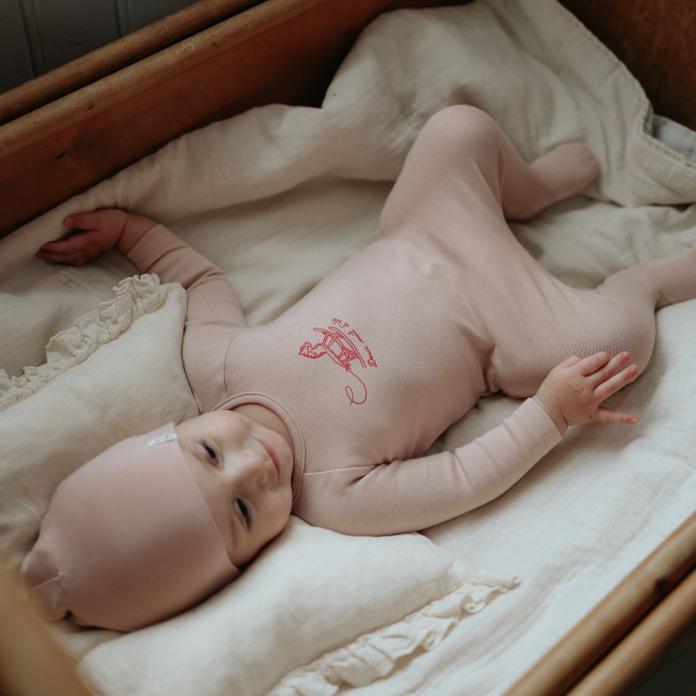 Horse Footie - Pale Pink