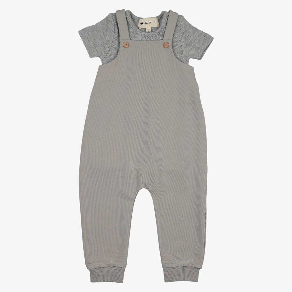 Tee And Romper - Dove Blue