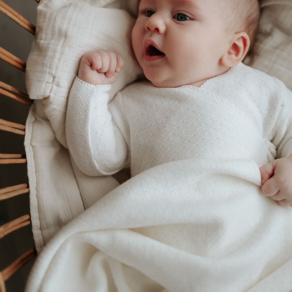 Knit Blanket - White