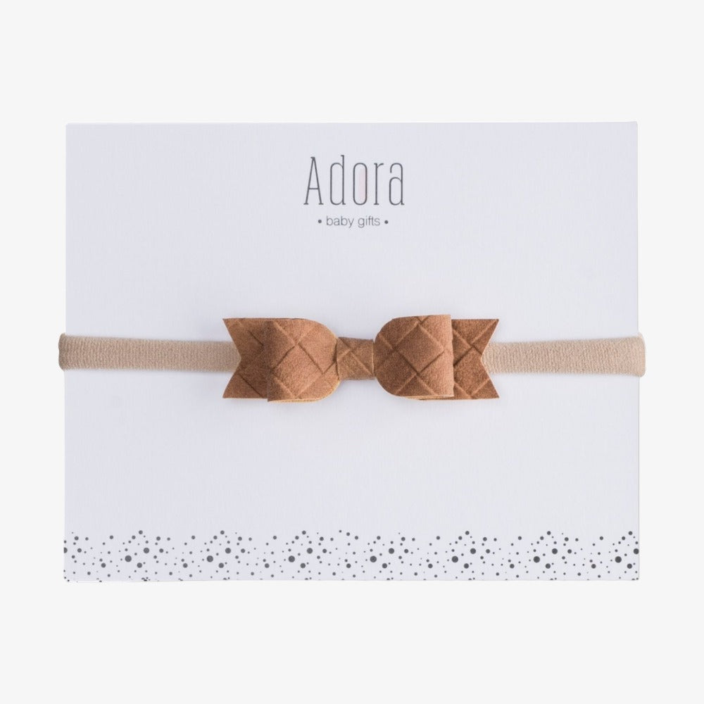 MINI SUEDE HEADBAND - Luggage