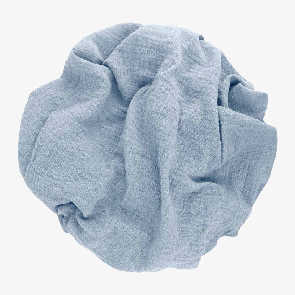 Muslin Swaddle 2 Pack - Misty Blue Dottie
