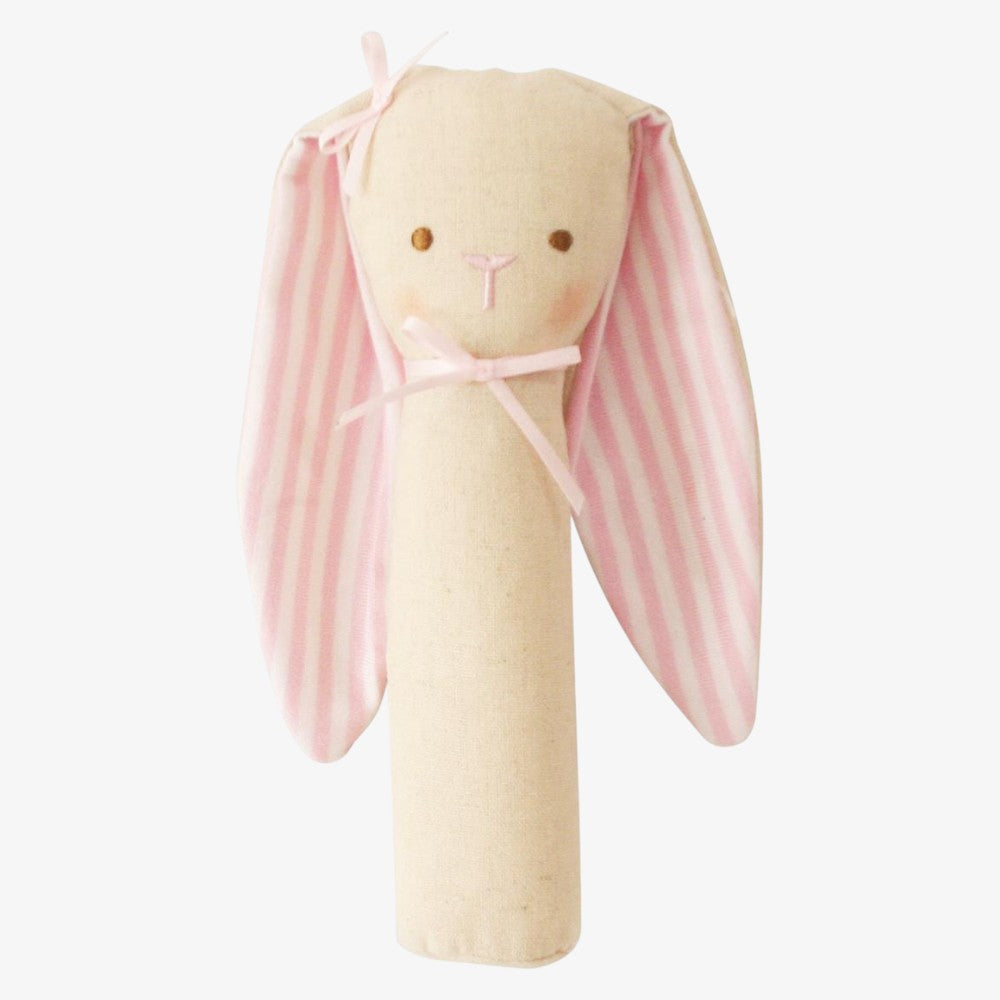 Bunny Rattle & Squeaker - Pink