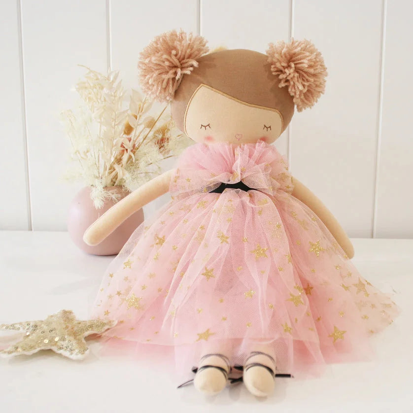 Valentina Pom Pom Doll - Fair-strawberry