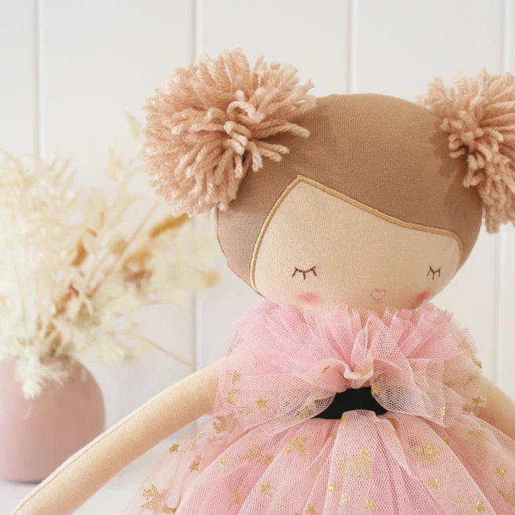 Valentina Pom Pom Doll - Fair-strawberry