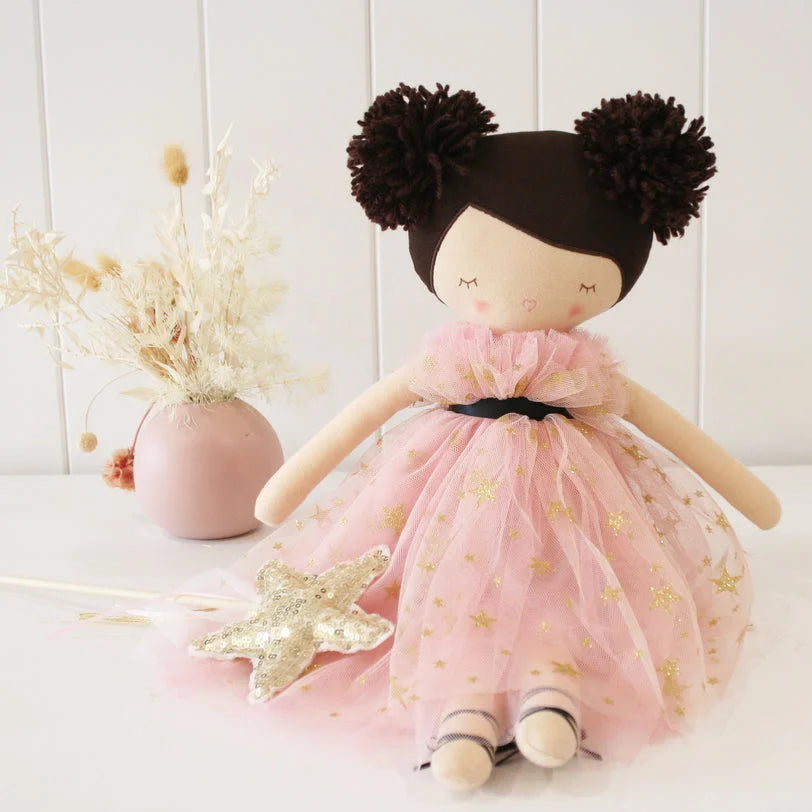 Valentina Pom Pom Doll - Fair-brunette
