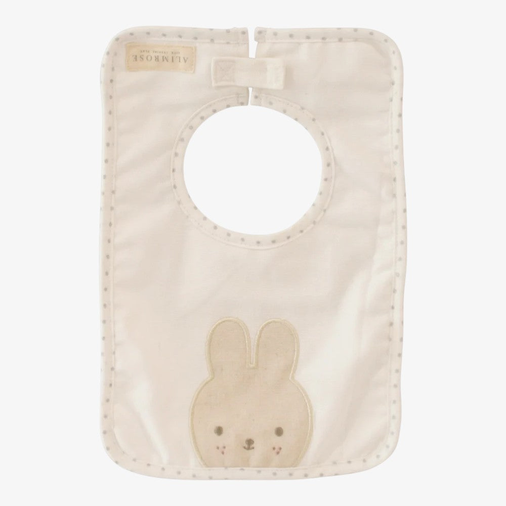 Linen Bunny Bib - Ivory