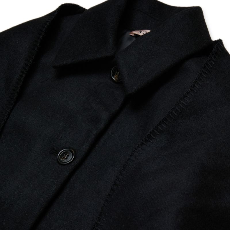 Wool Blend Coat - Black