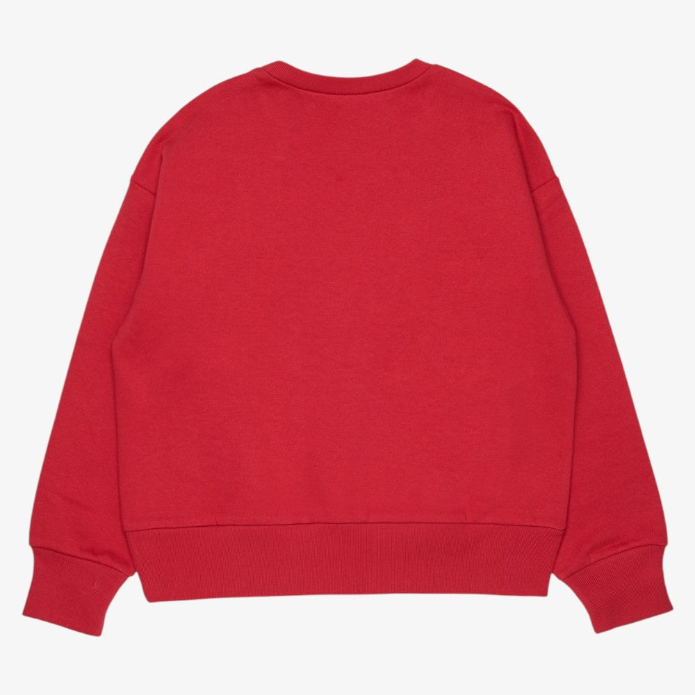 Heart Sweatshirt - Coral Red