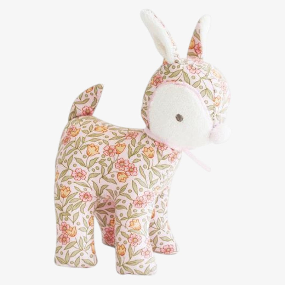 Baby Deer Rattle - Blossom Lily Pink