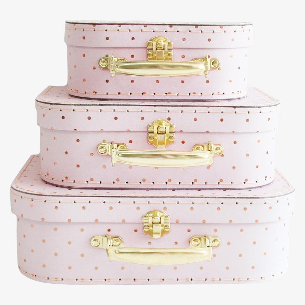 Kids Carry Case Set - Pink/gold