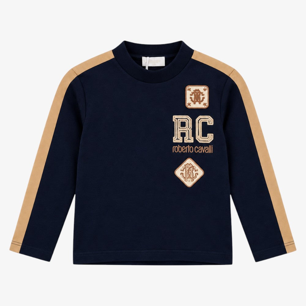 Crest Logo Tee - Blue