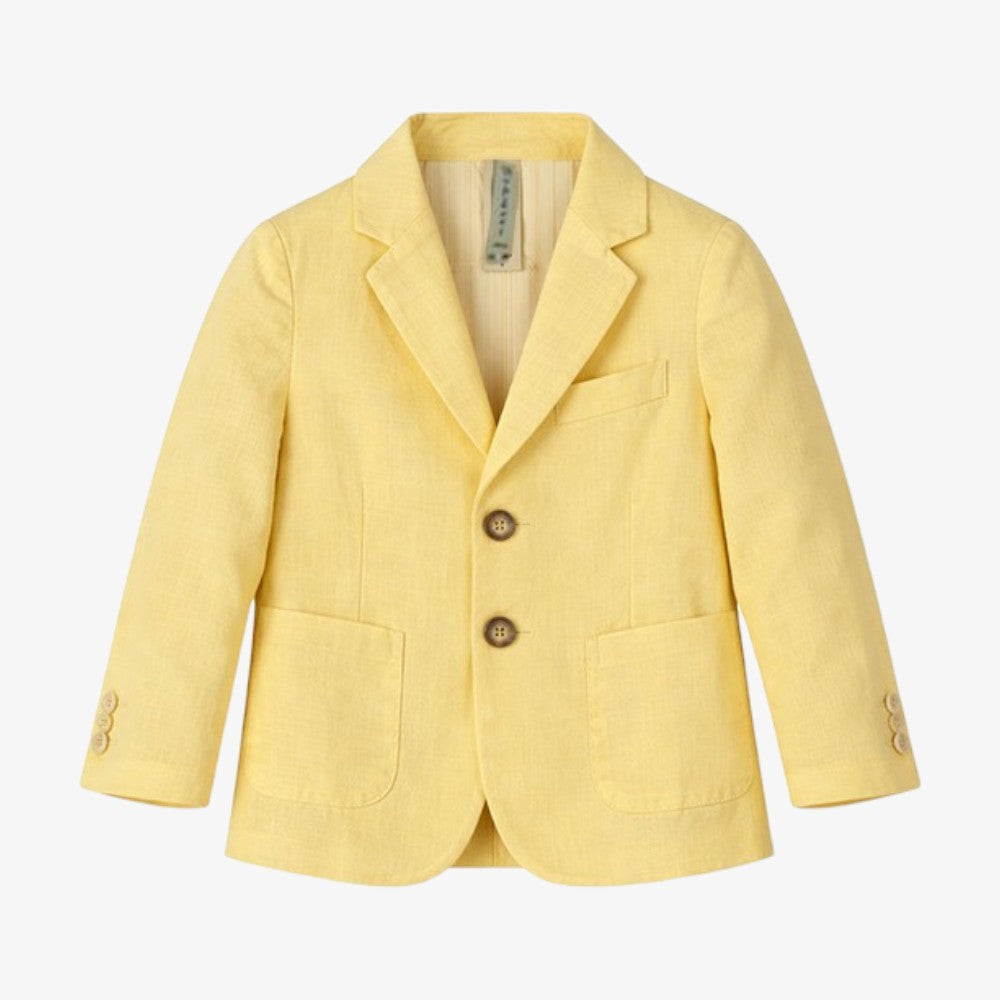 Single Breasted Blazer - Yellow