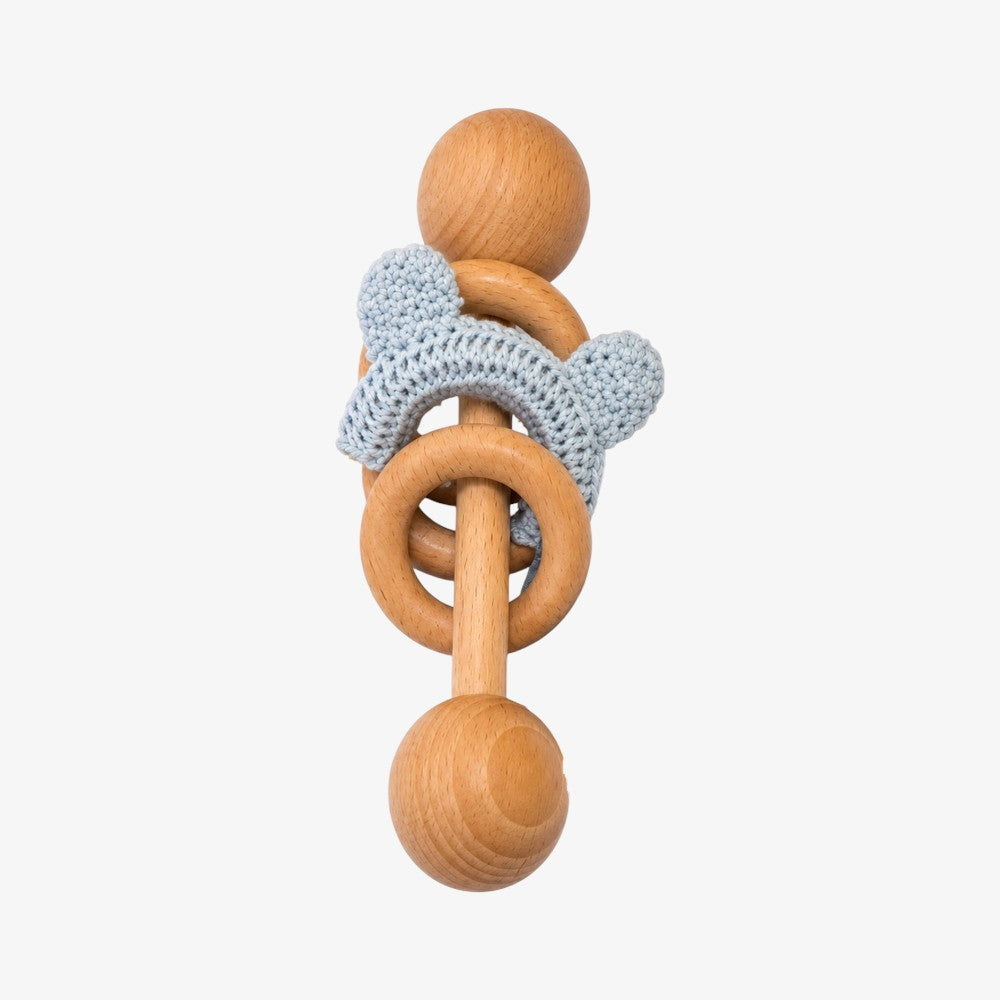 Rattle With Teddy - Blue