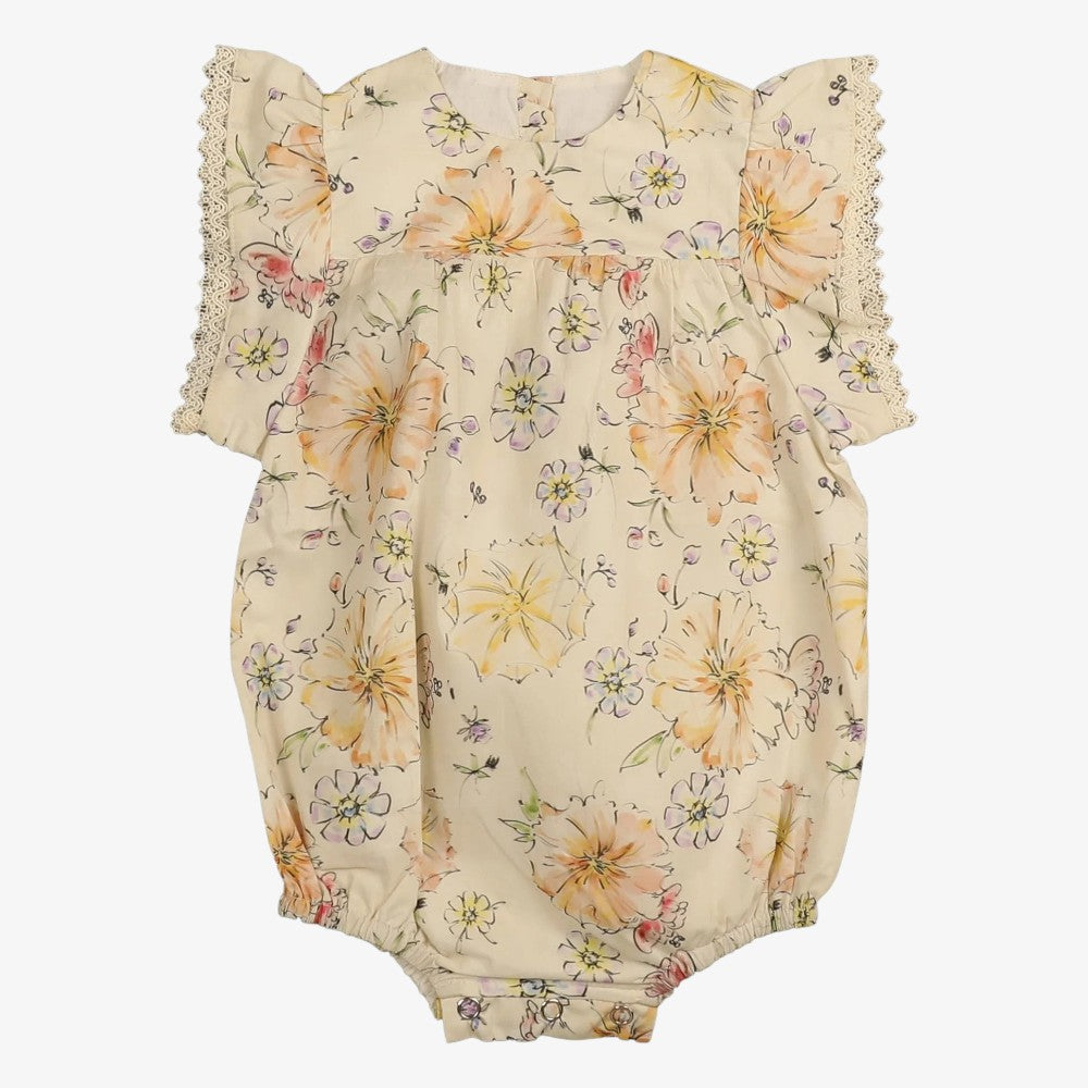 Floral Romper - Red
