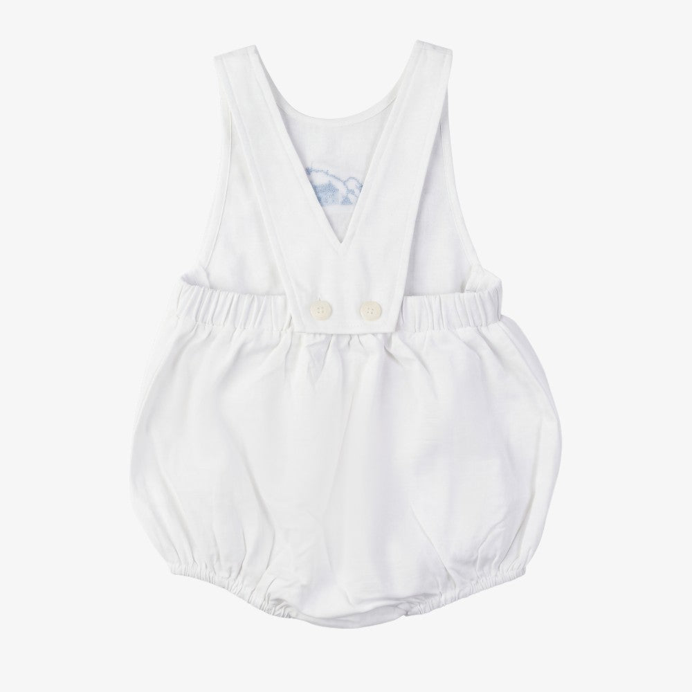House Linen Romper - White