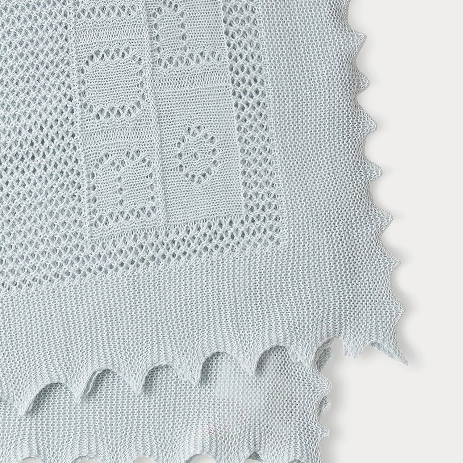 Knit Blanket - Blue Grey