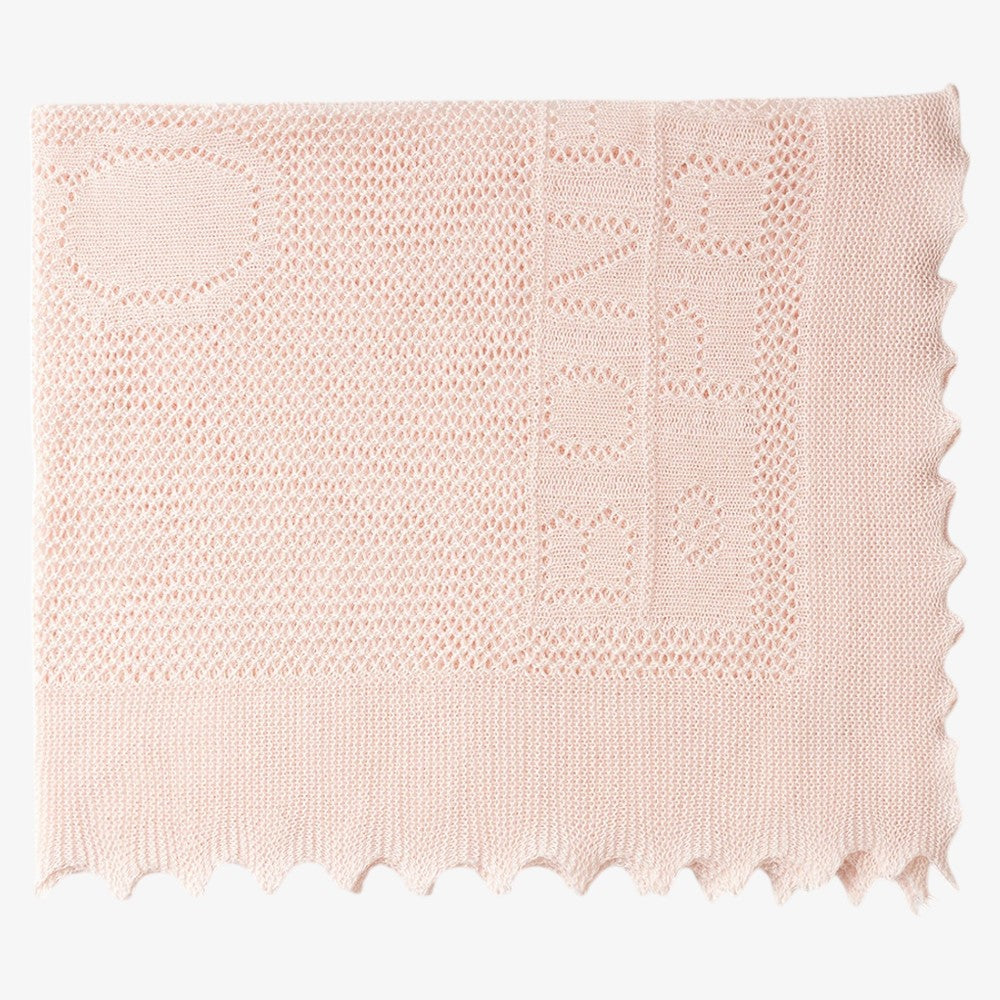 Knit Blanket - Pale Rose
