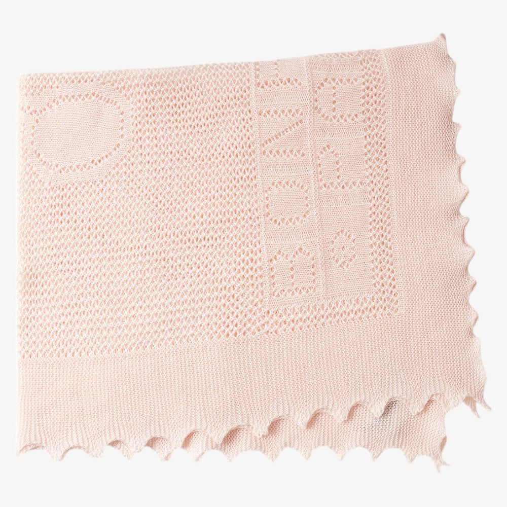 Knit Blanket - Pale Rose