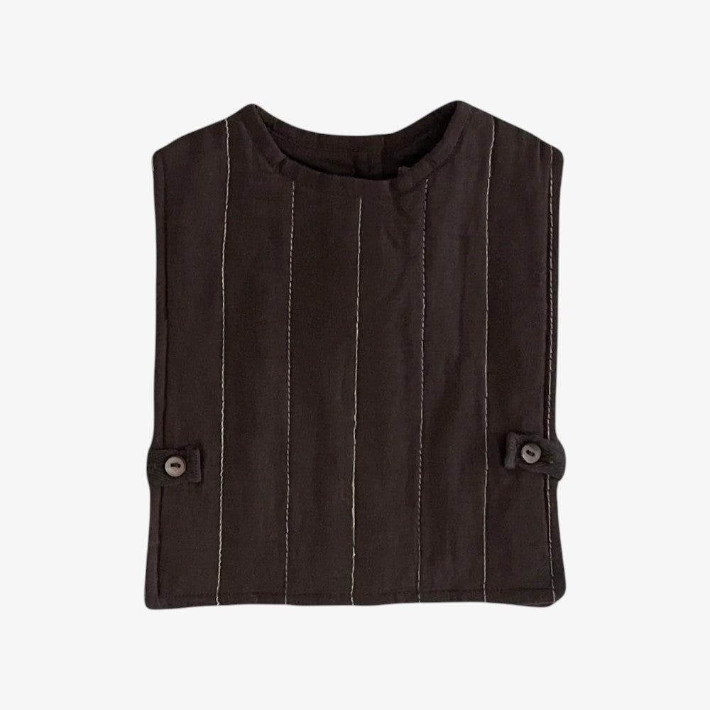 Button Vest - Brown