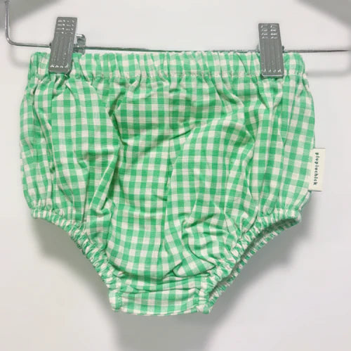 Check Bloomer - Ecru & Green