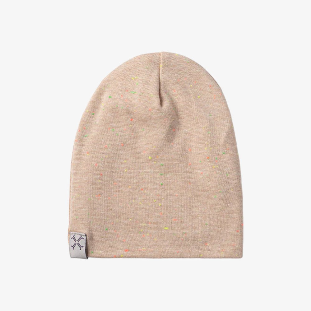 Speckled Knit Beanie - Cream