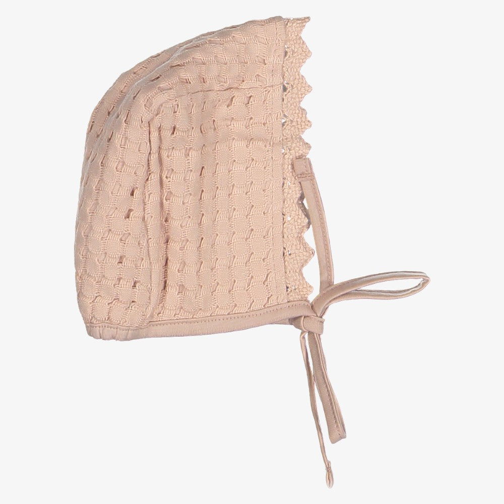 Waffle Bonnet - Pink