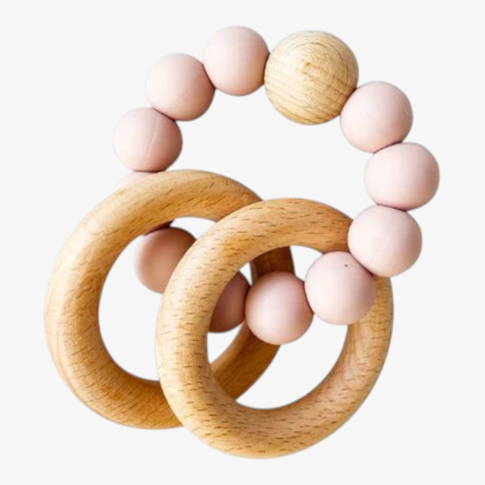Beechwood Teething Ring - Petal