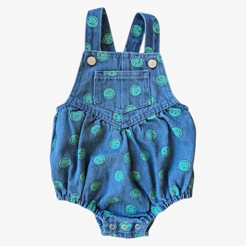 Smiley Romper - Denim