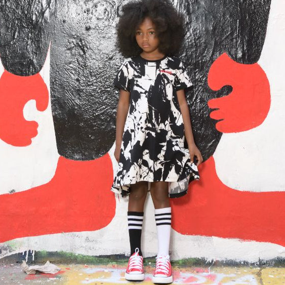 Mila Dress - Black & White