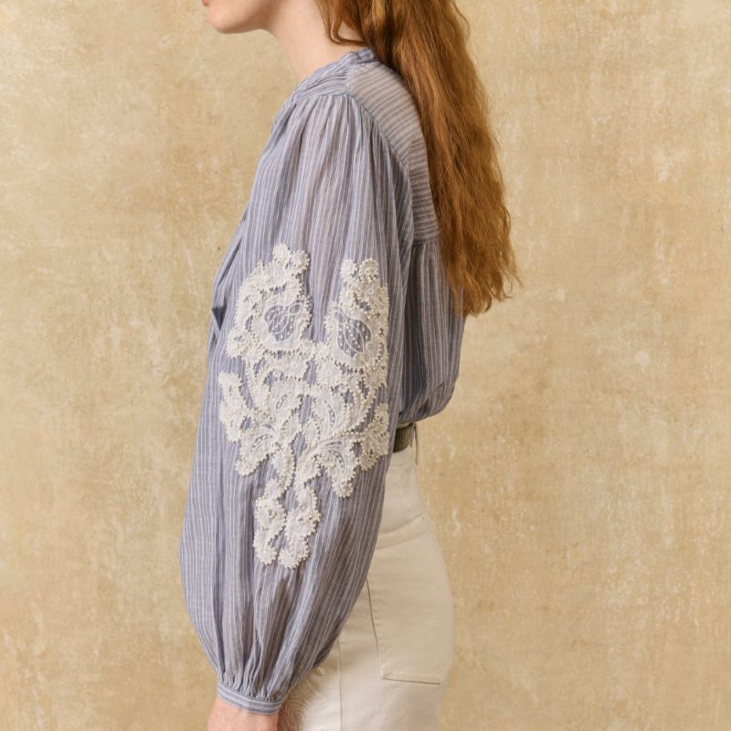 Jally Shirt - Blue Stripe