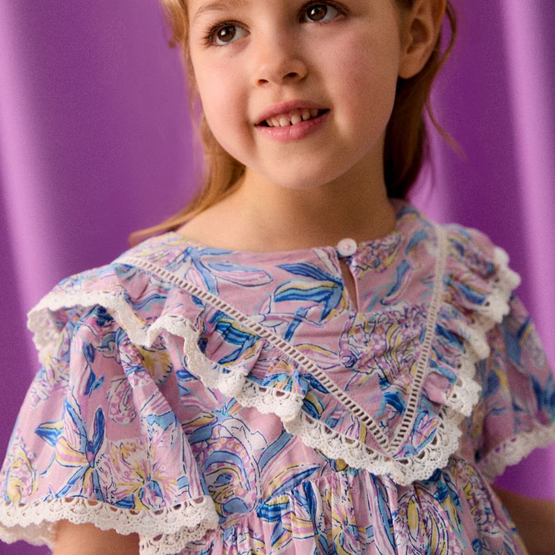 Ruffle Dress - Lilac