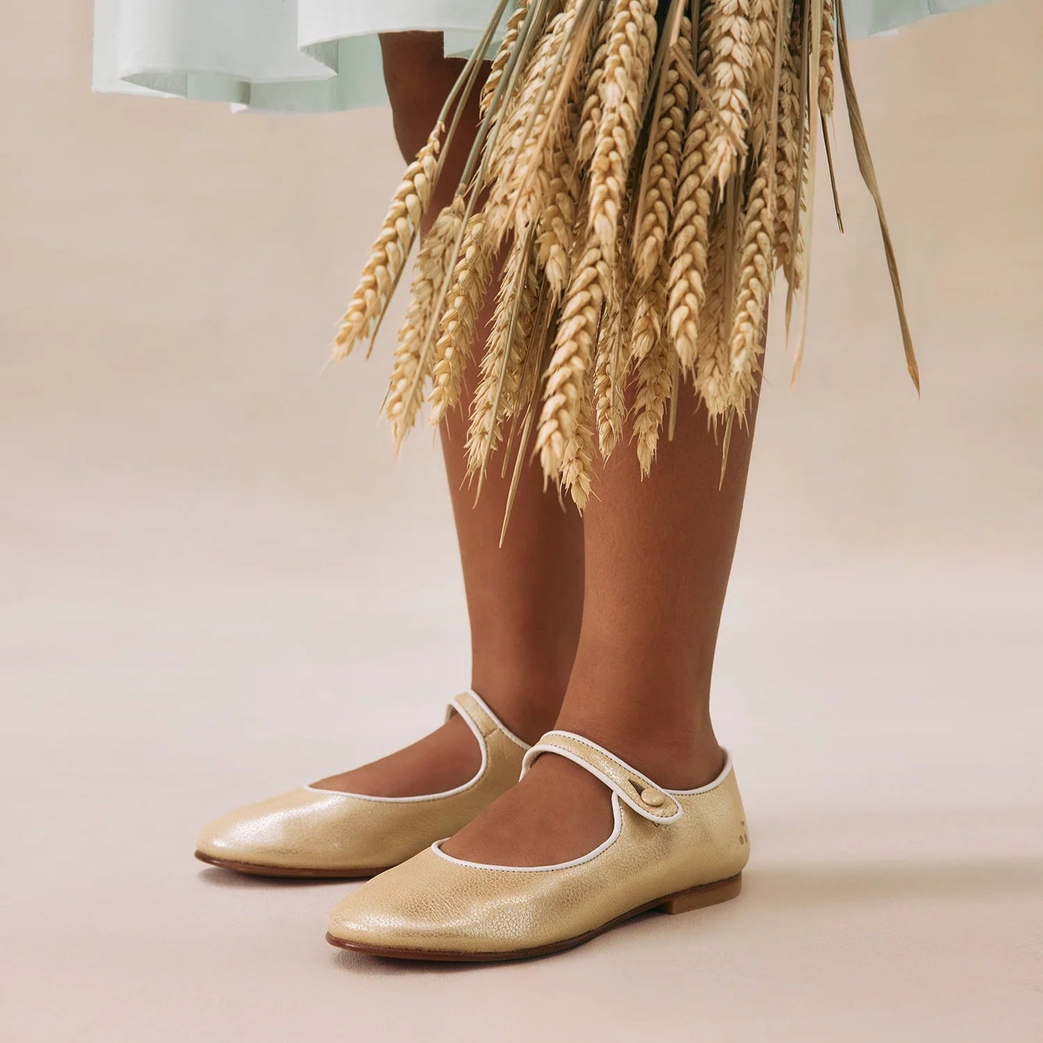 Ella Shoes - White Gold