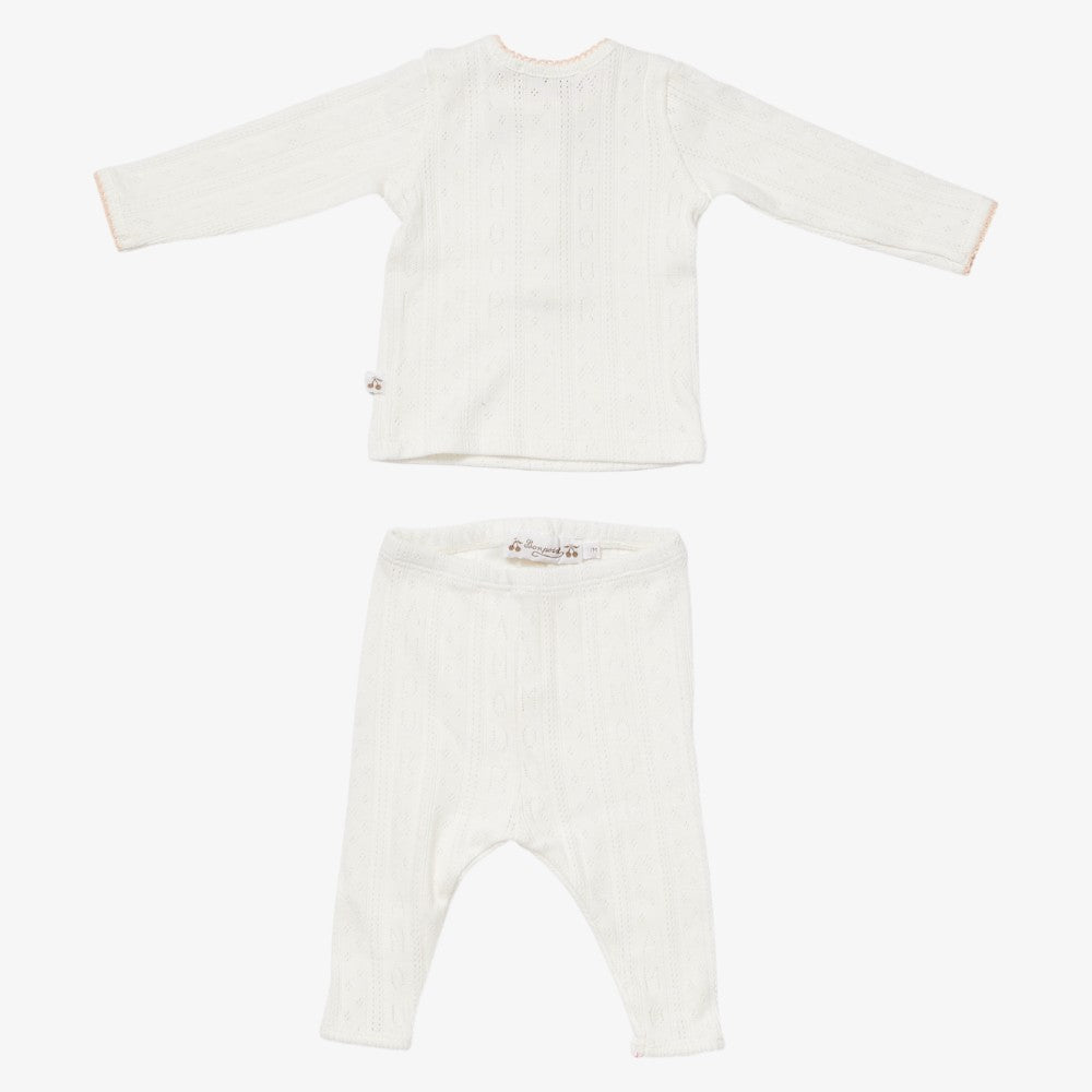 Leandra 2 Piece Set - Milk White