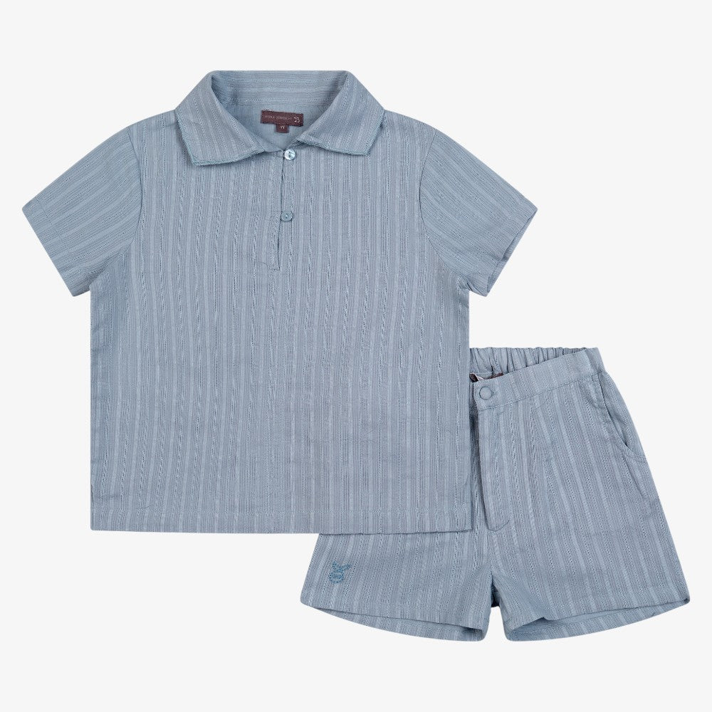 Textured Shirt - Sky Blue
