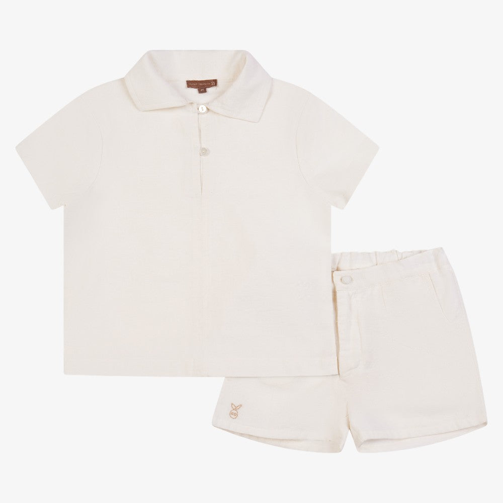 Linen Shorts - Offwhite